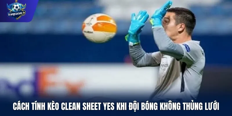 Cách tính kèo Clean Sheet Yes khi đội bóng không thủng lưới