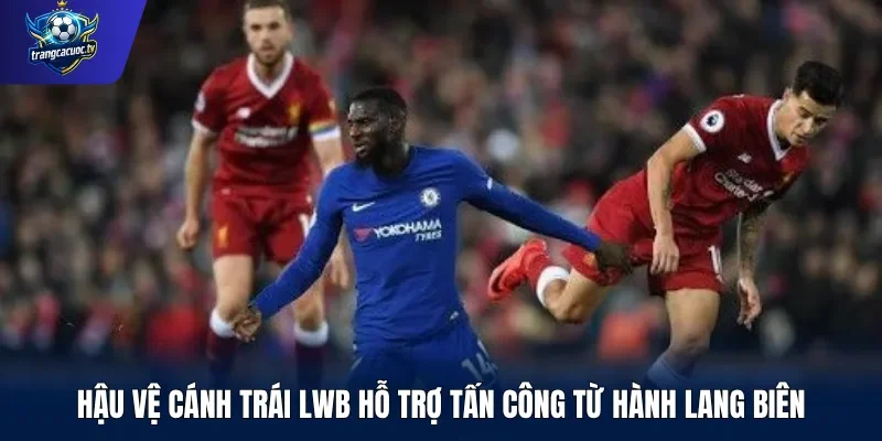Hậu vệ cánh trái LWB hỗ trợ tấn công từ hành lang biên